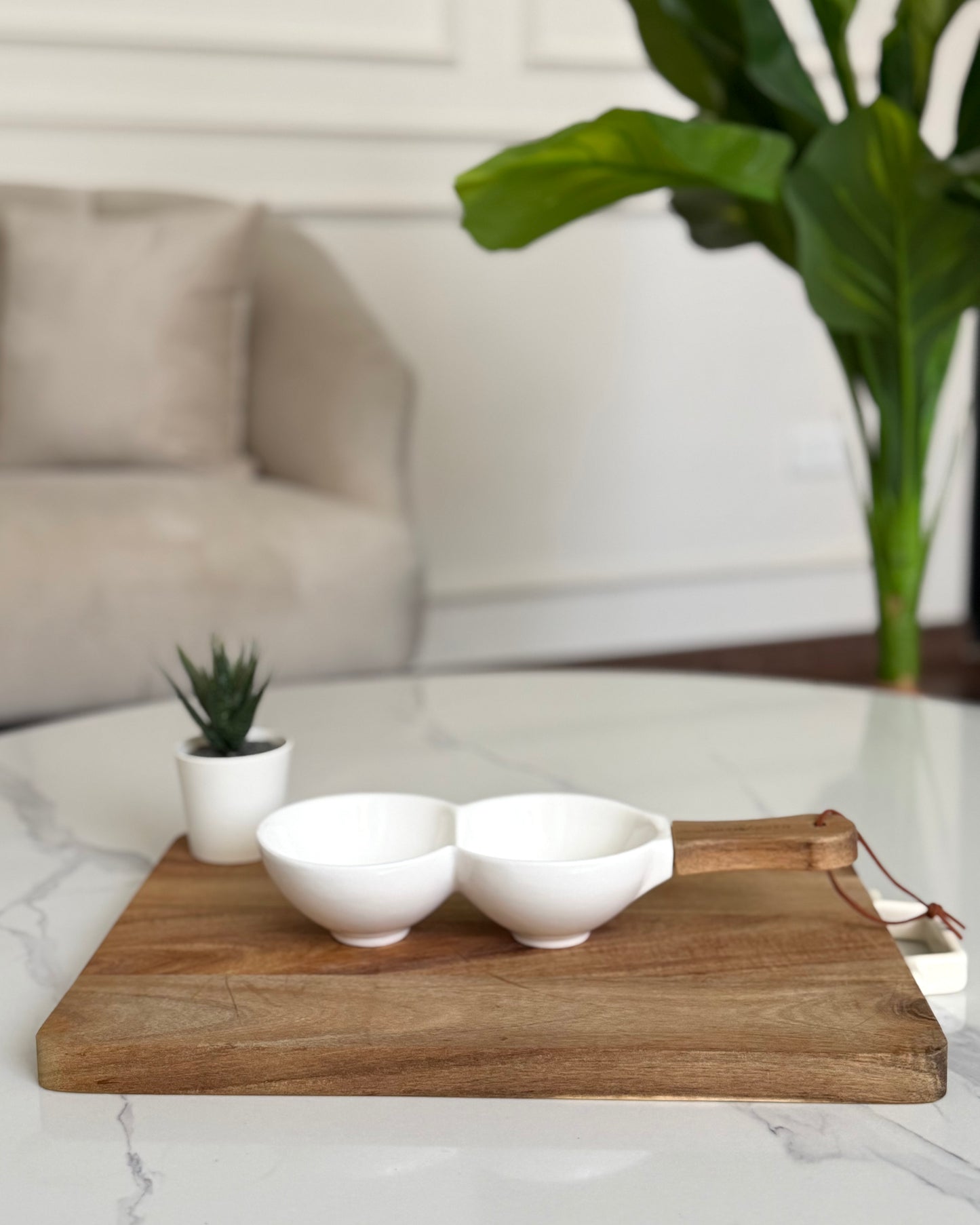 Double Ceramic Serving Dish