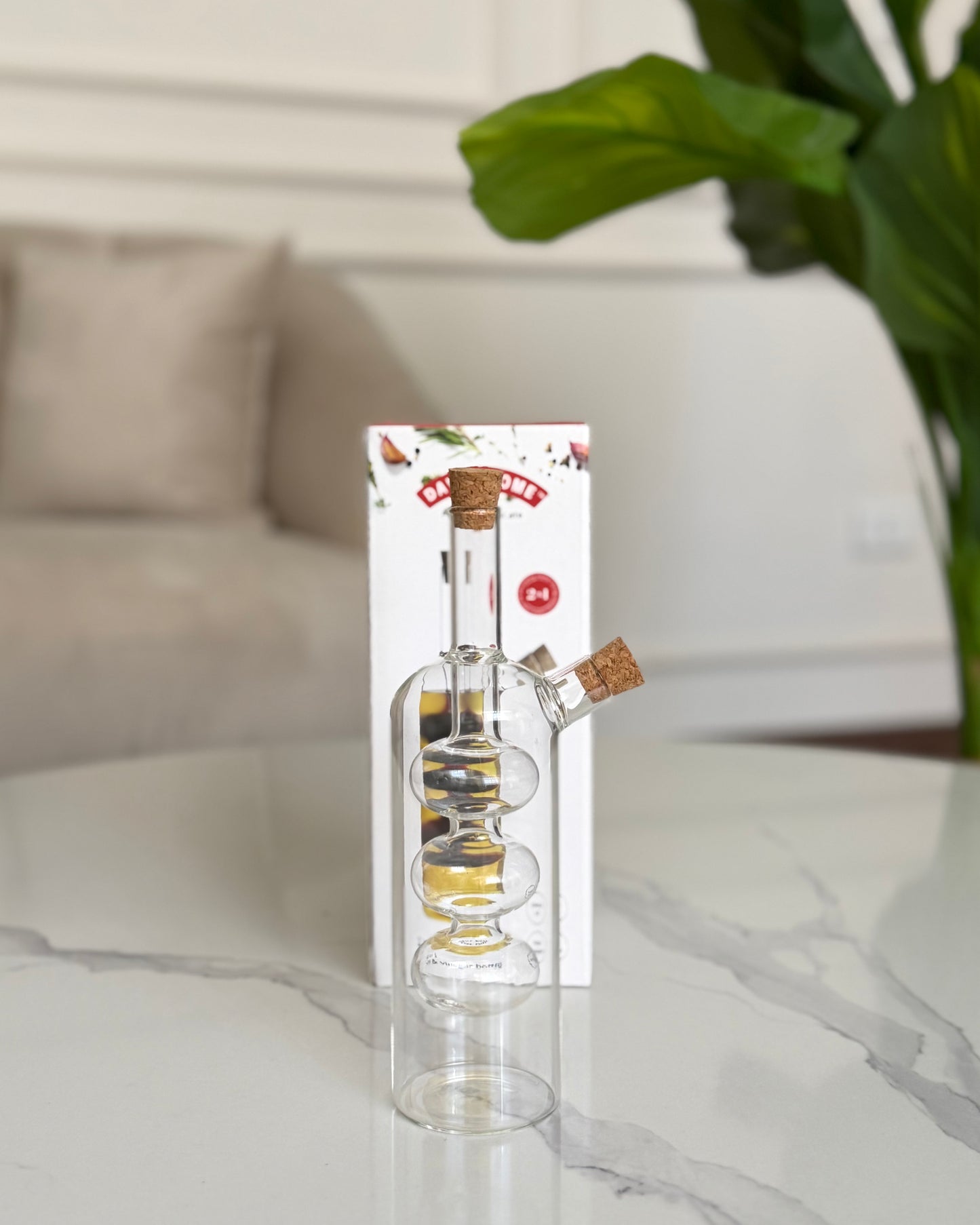 Double Glass Oil & Vinegar Dispenser