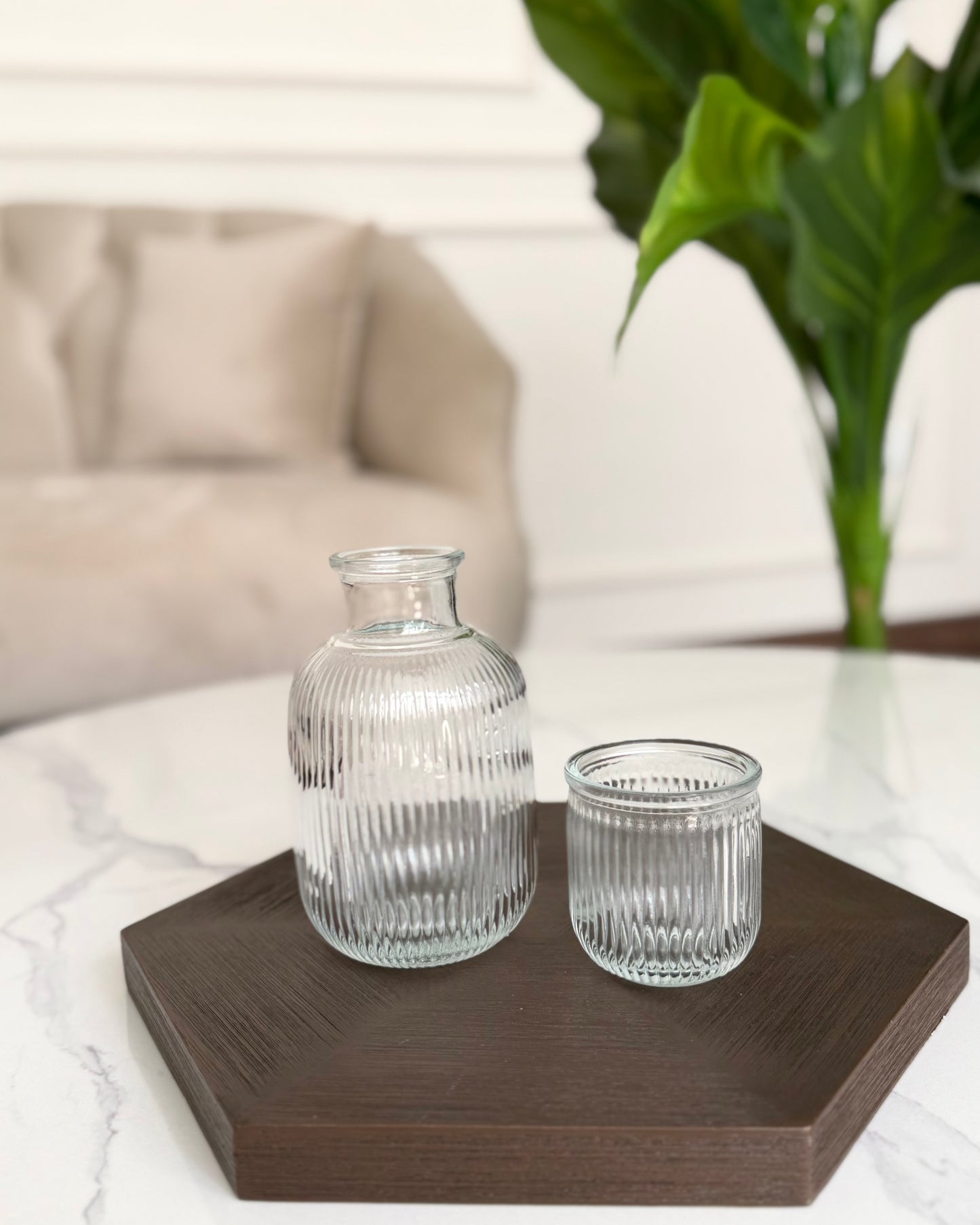Glass Bottle & Tumbler