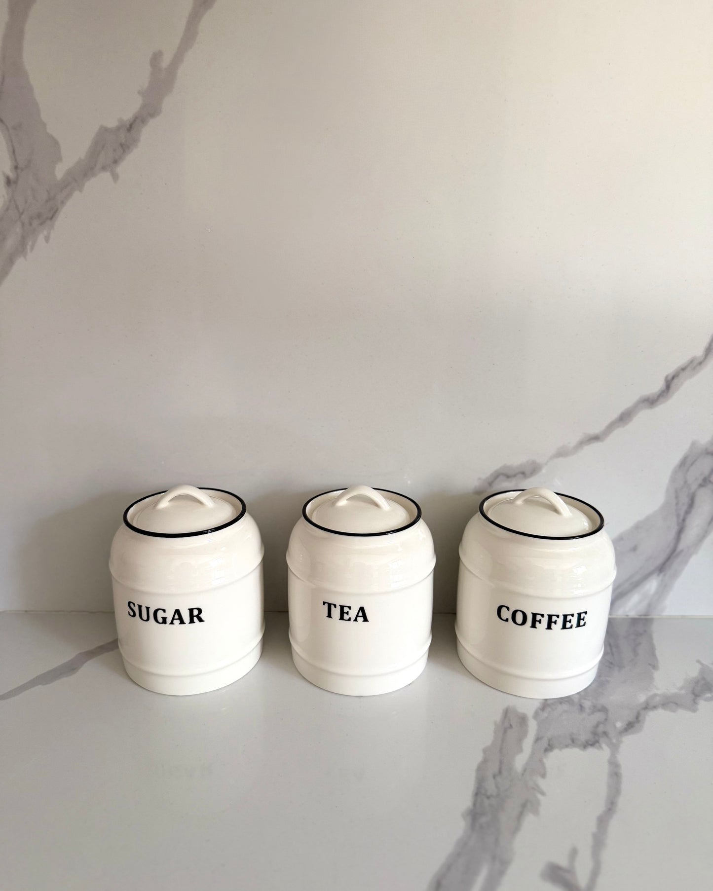 Tea, Sugar & Coffee Storage Canister Set