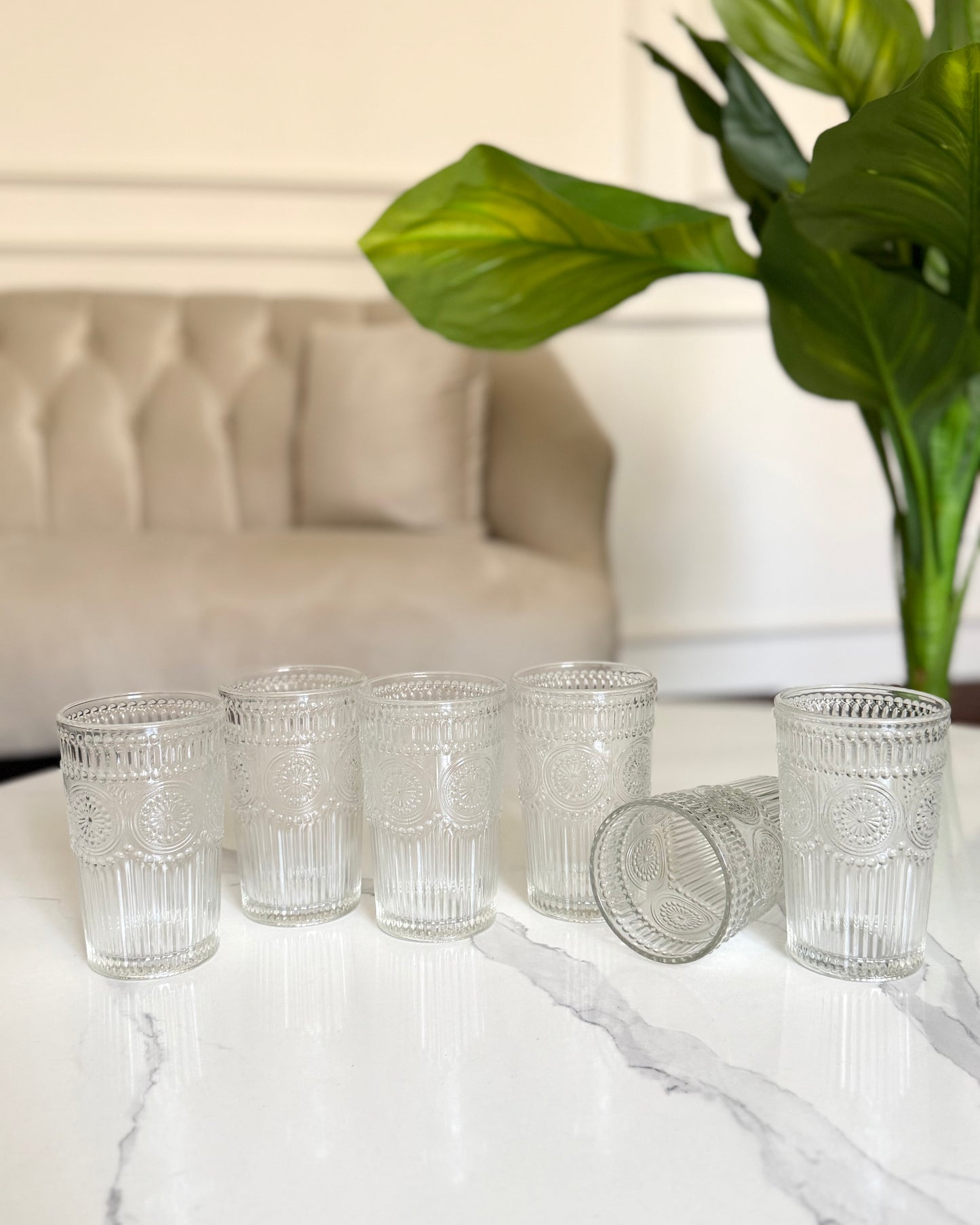 Textured Glass Set
