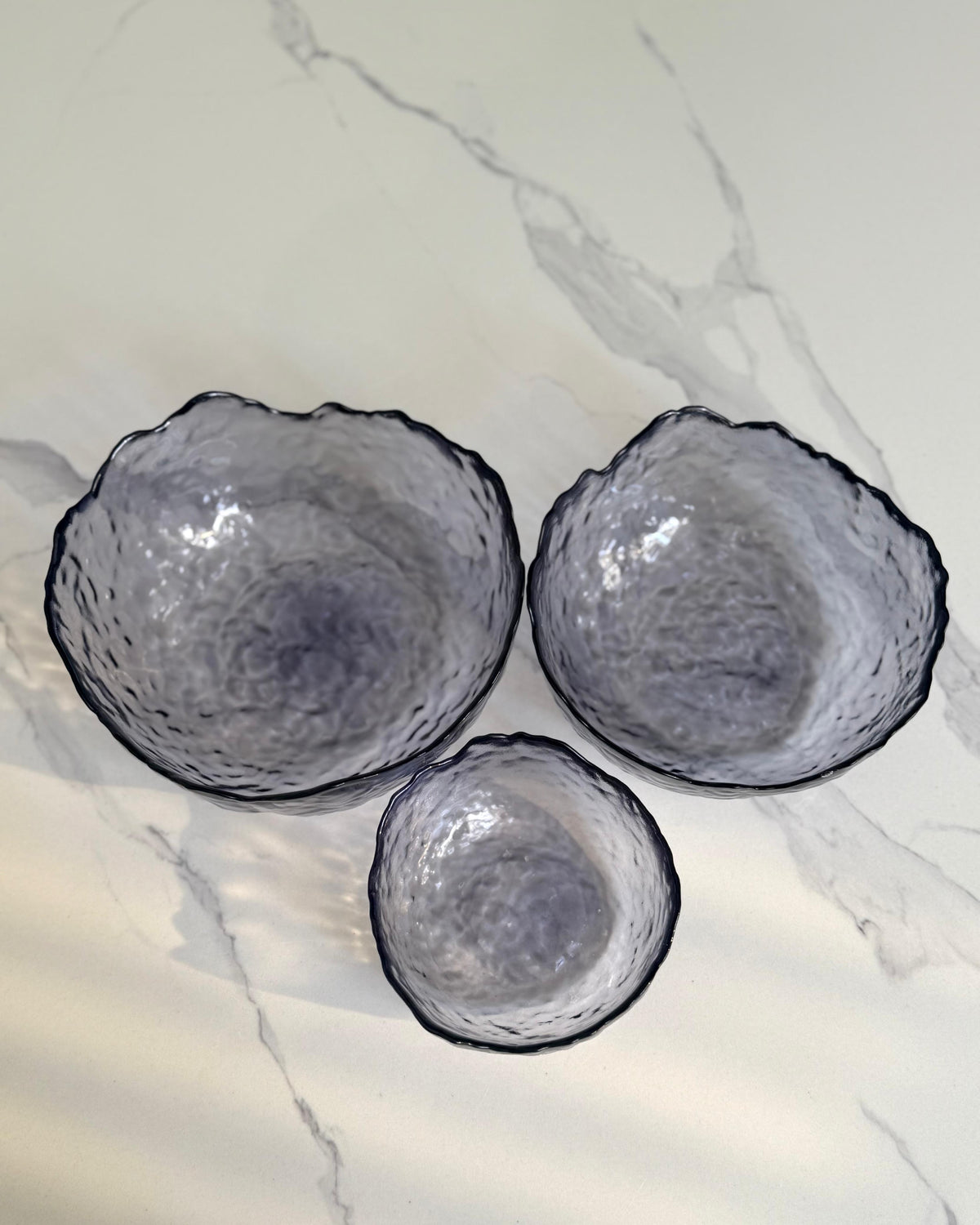Textured Glass Bowls