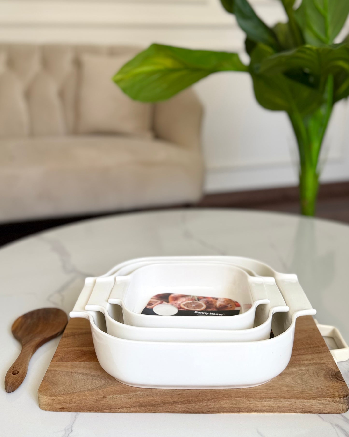 White casserole Set
