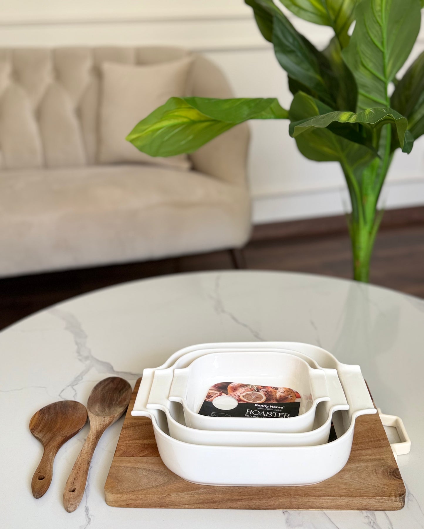 White casserole Set