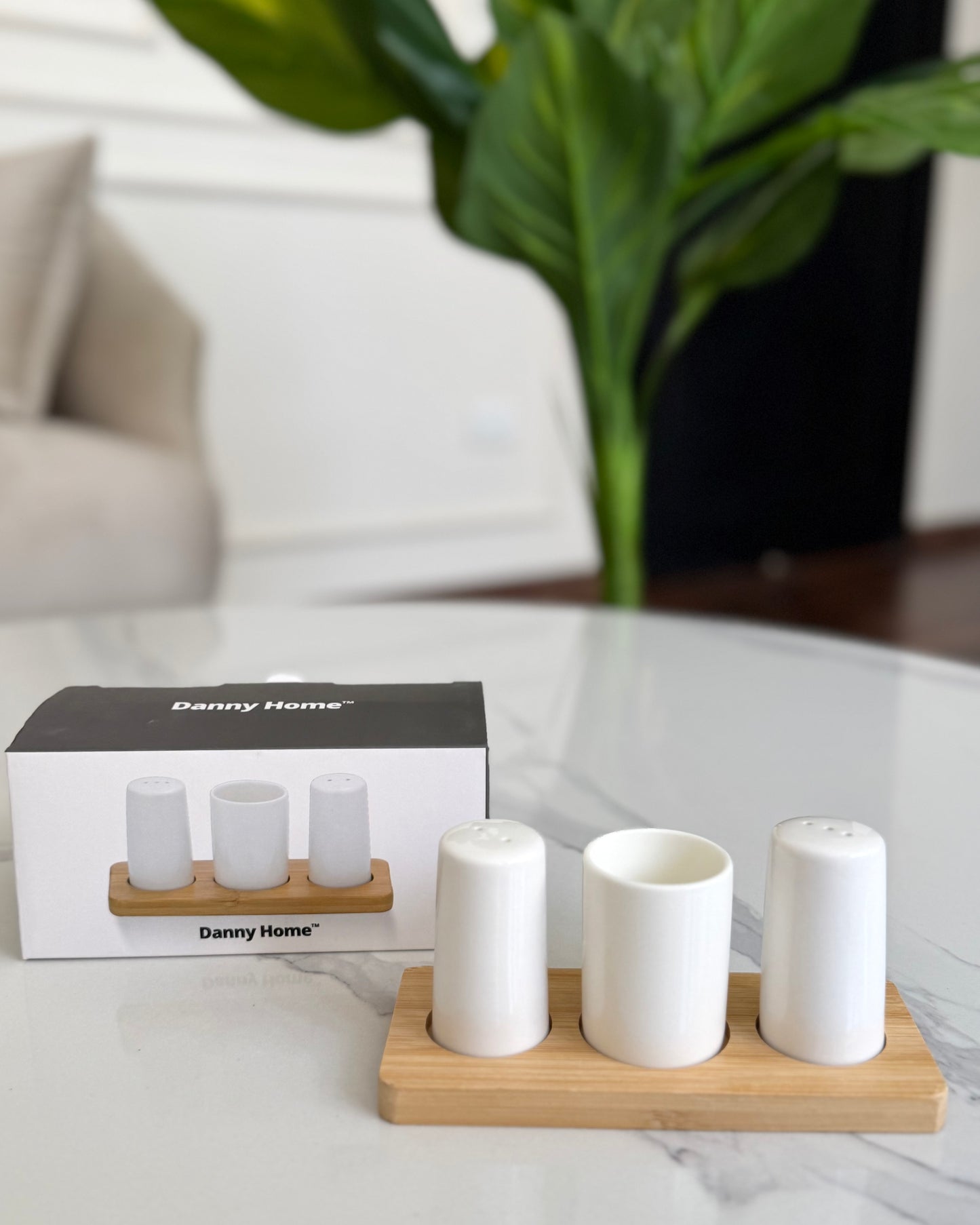 Danny Home Ceramic Salt & Pepper Set