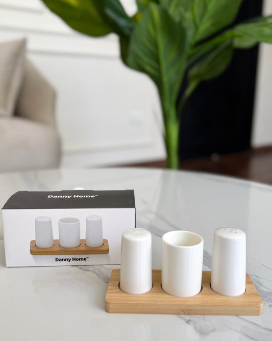 Danny Home Ceramic Salt & Pepper Set
