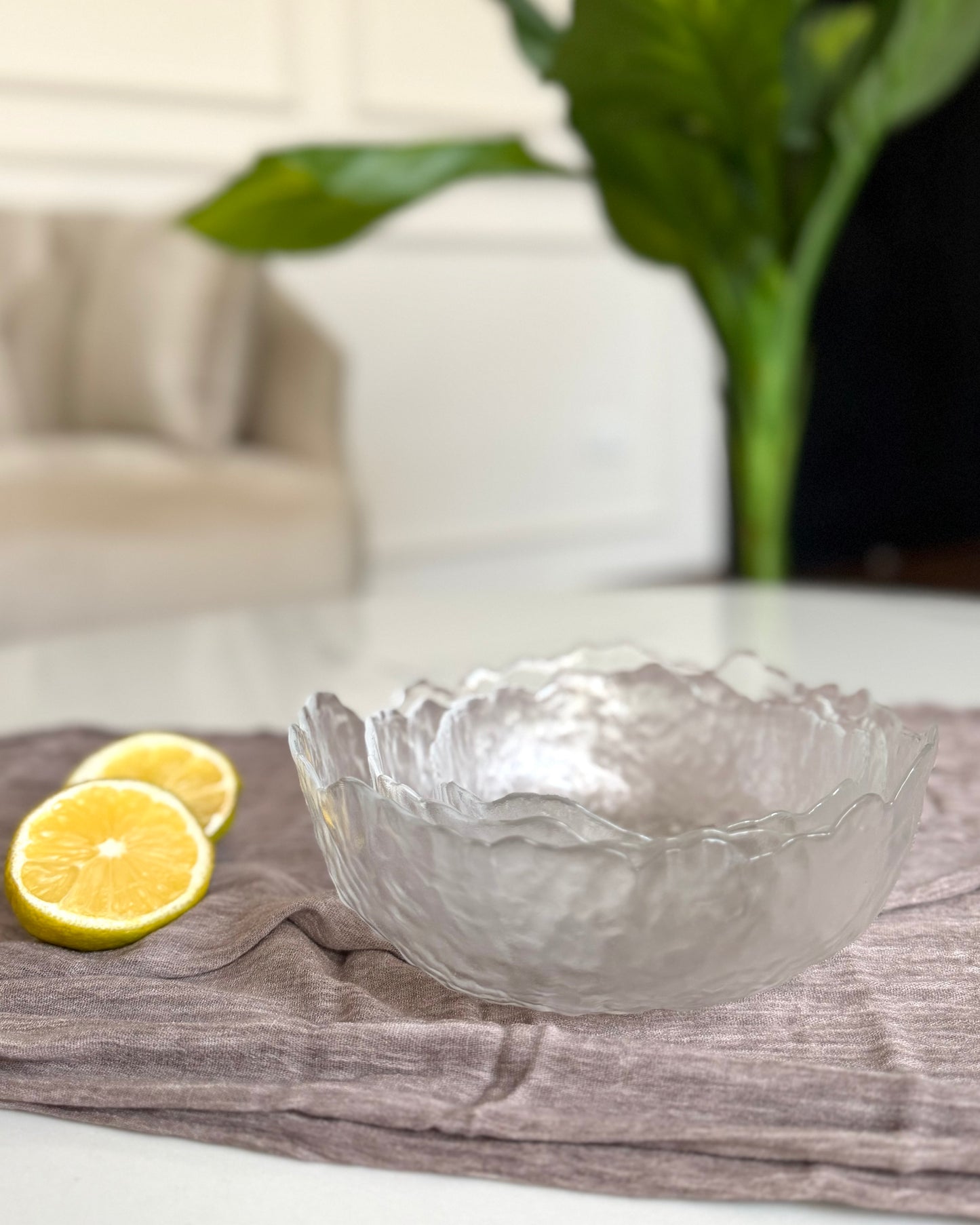 Textured Glass Bowls
