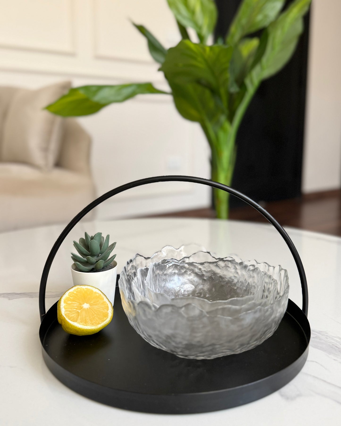 Textured Glass Bowls