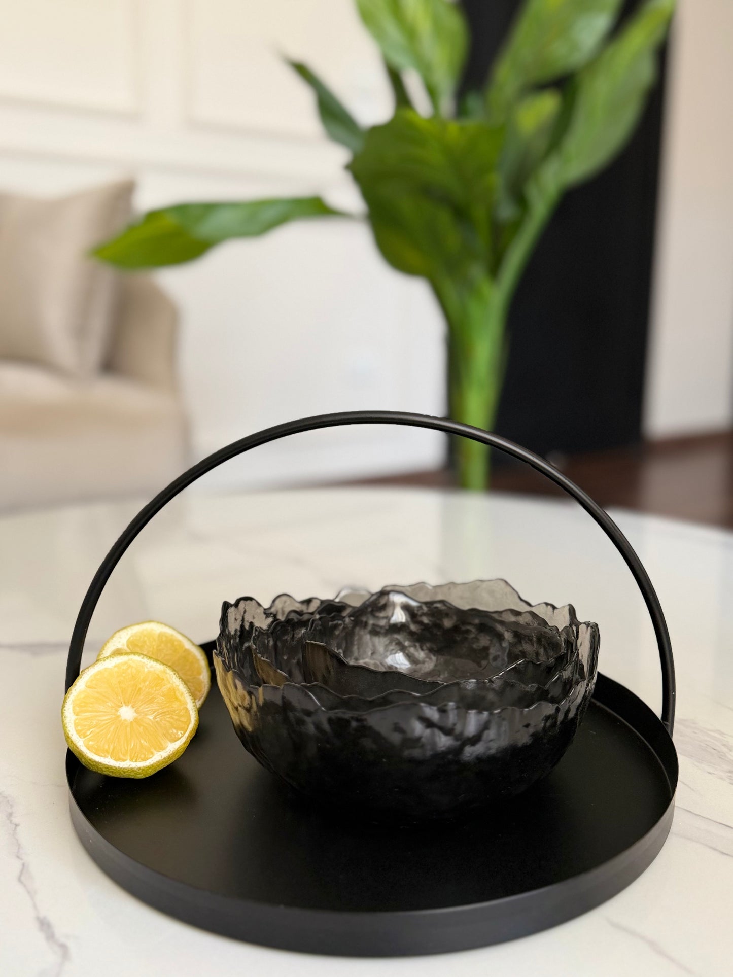 Textured Glass Bowls