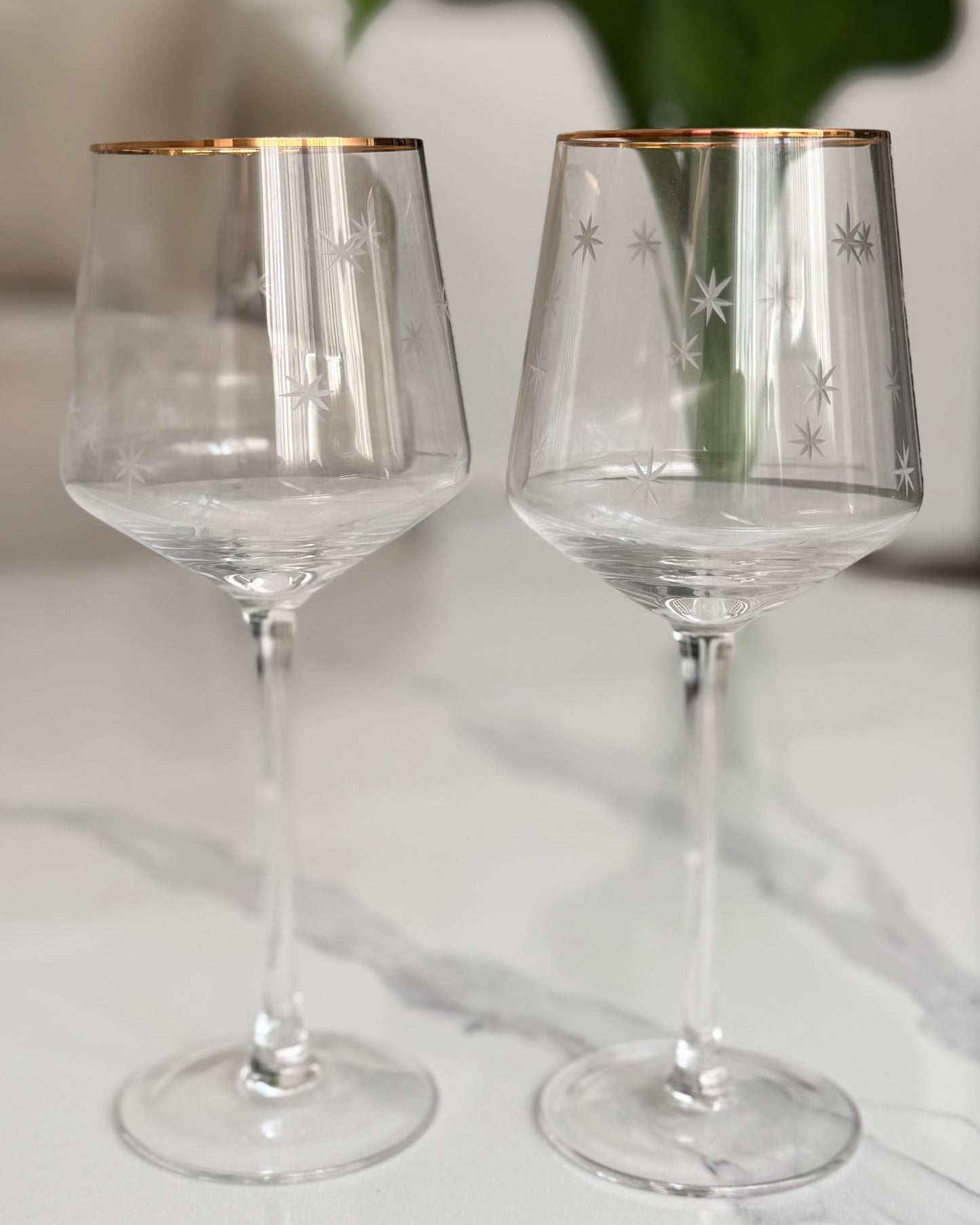 Star-Etched Glassware