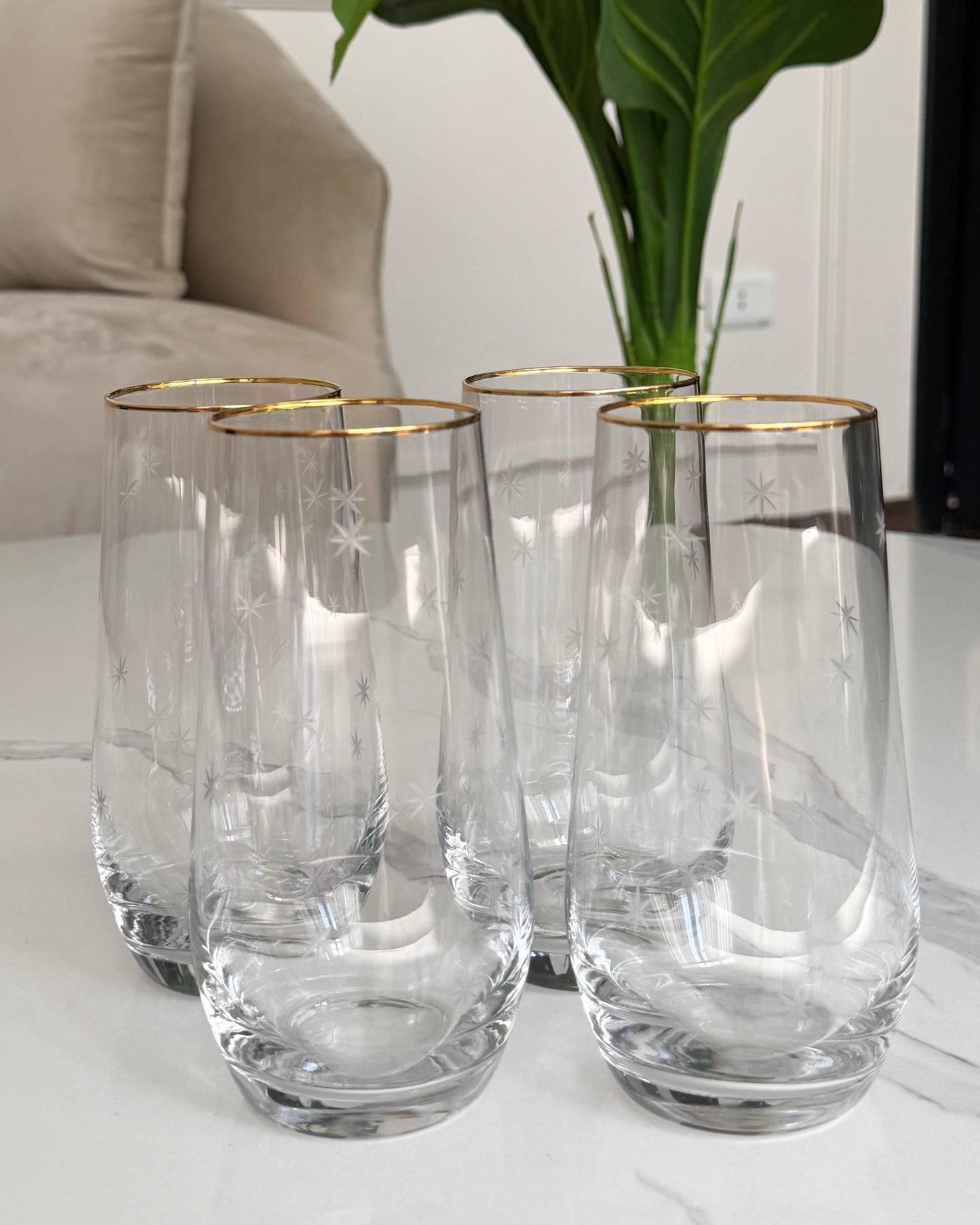 Star-Etched Glassware