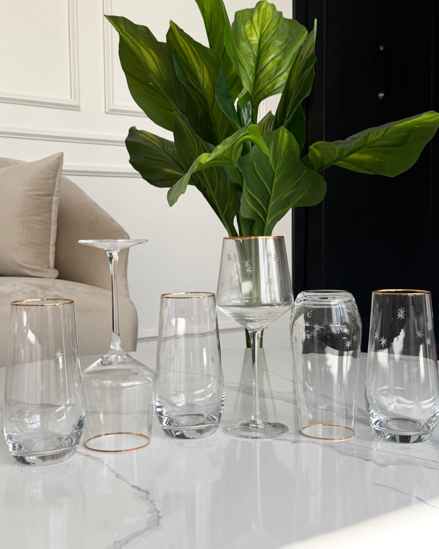 Star-Etched Glassware