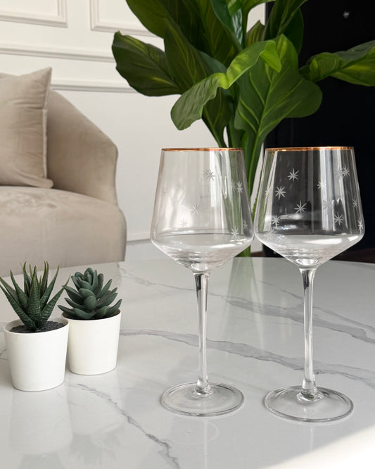 Star-Etched Glassware