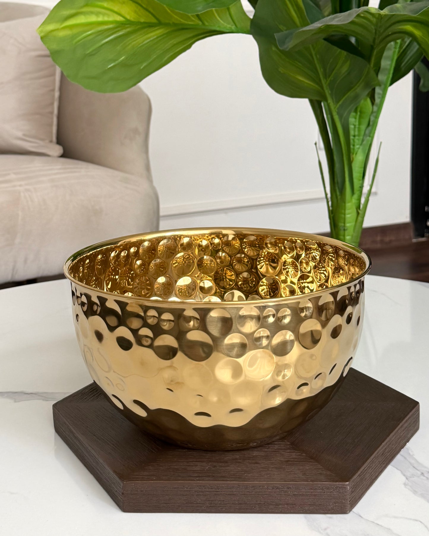Gold Serving Bowl