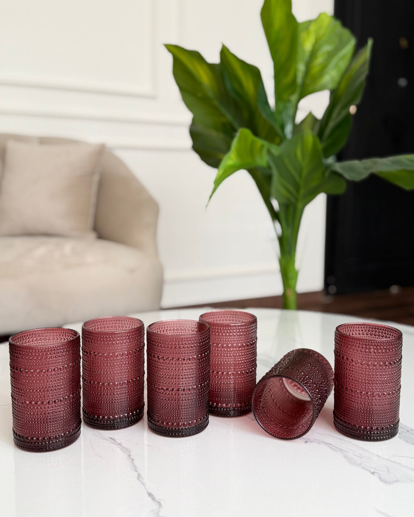 Textured Glass Set
