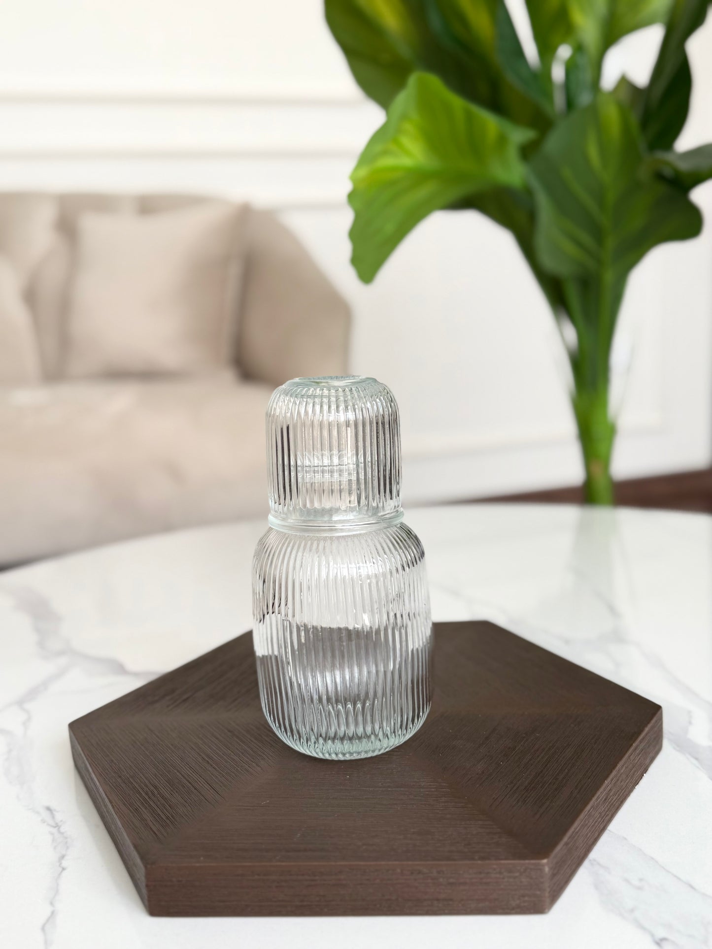 Glass Bottle & Tumbler