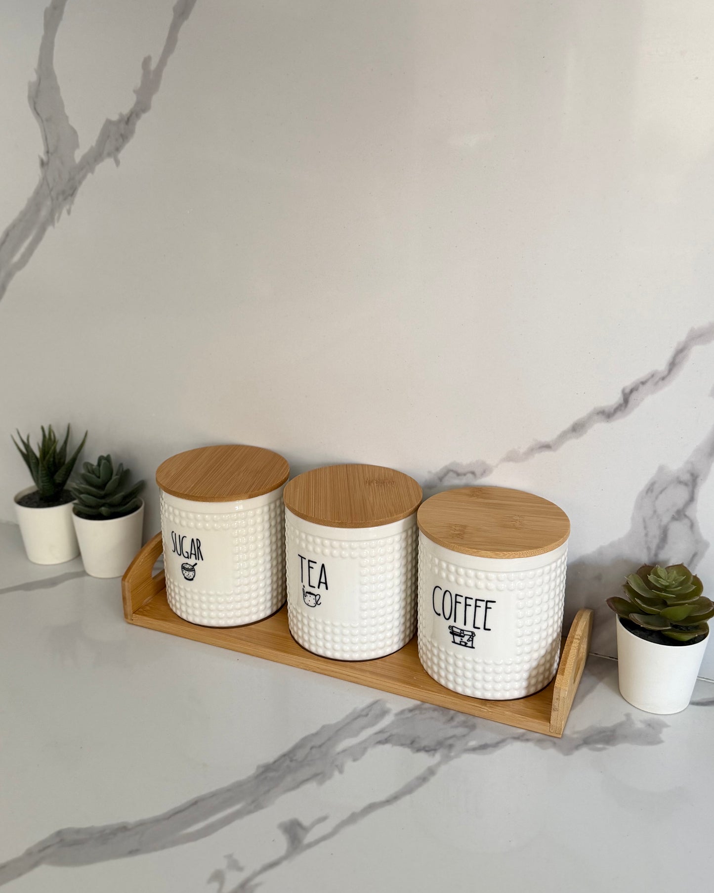 Tea, Sugar & Coffee Canister Set