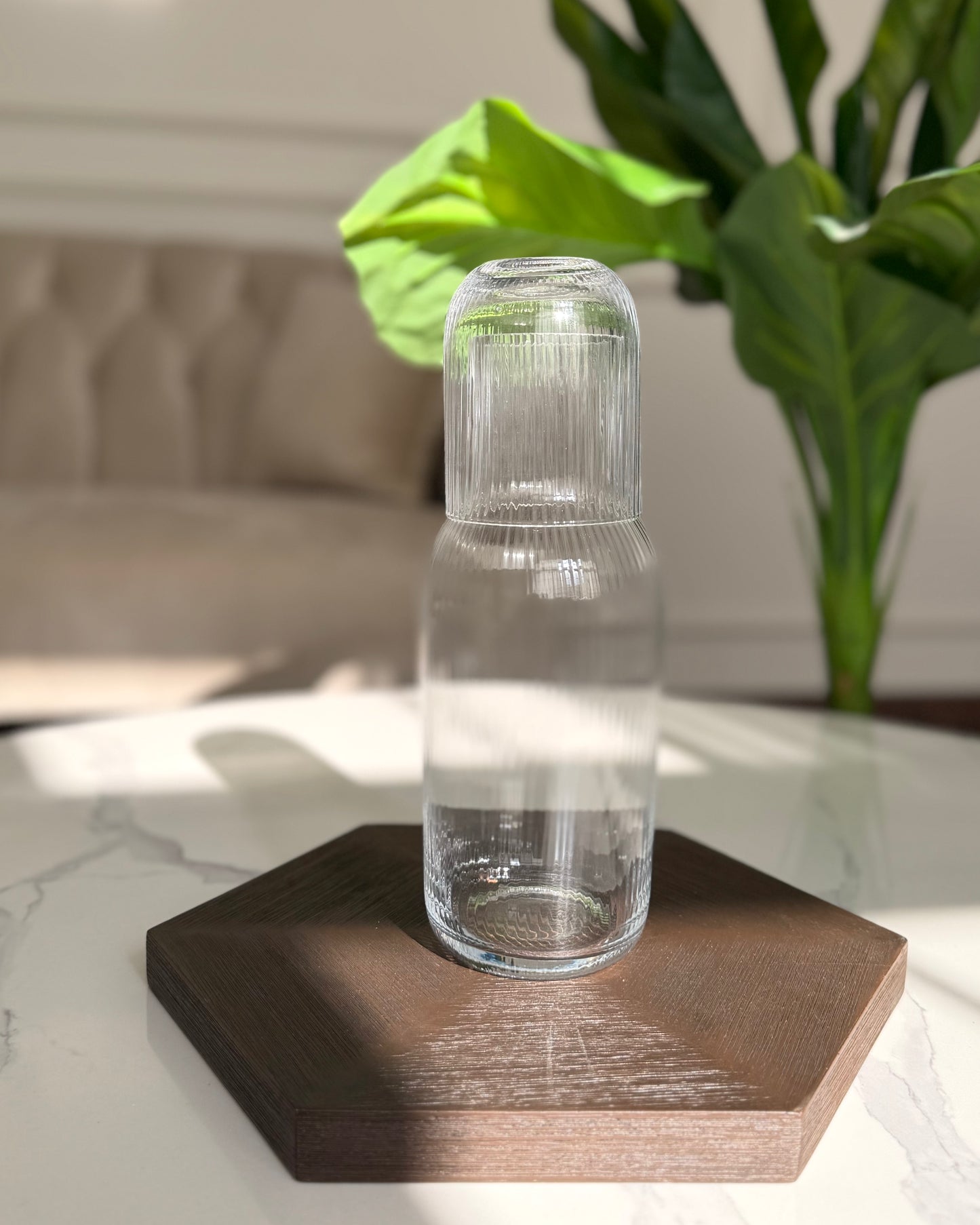 Glass Carafe & Tumbler Set