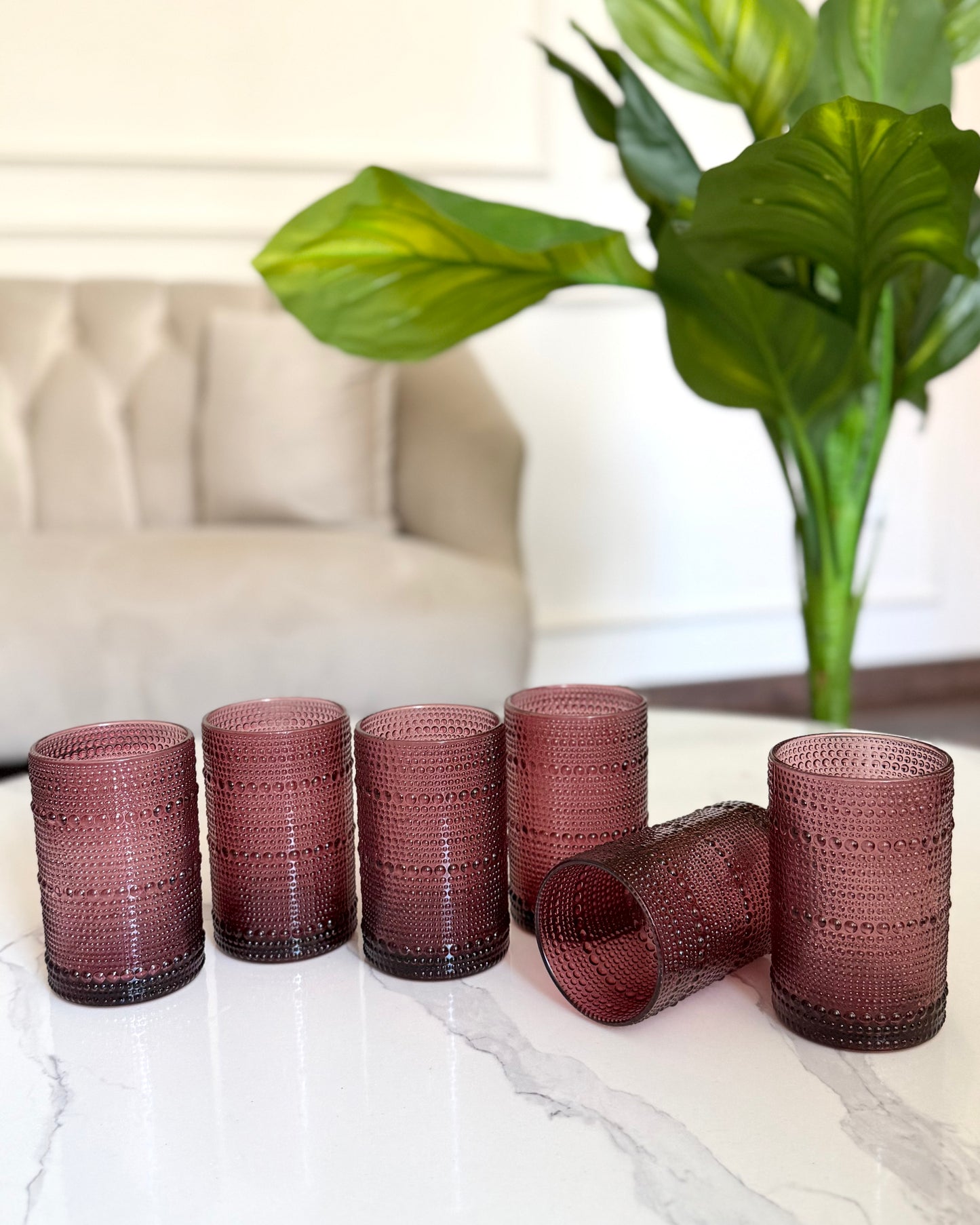 Textured Glass Set