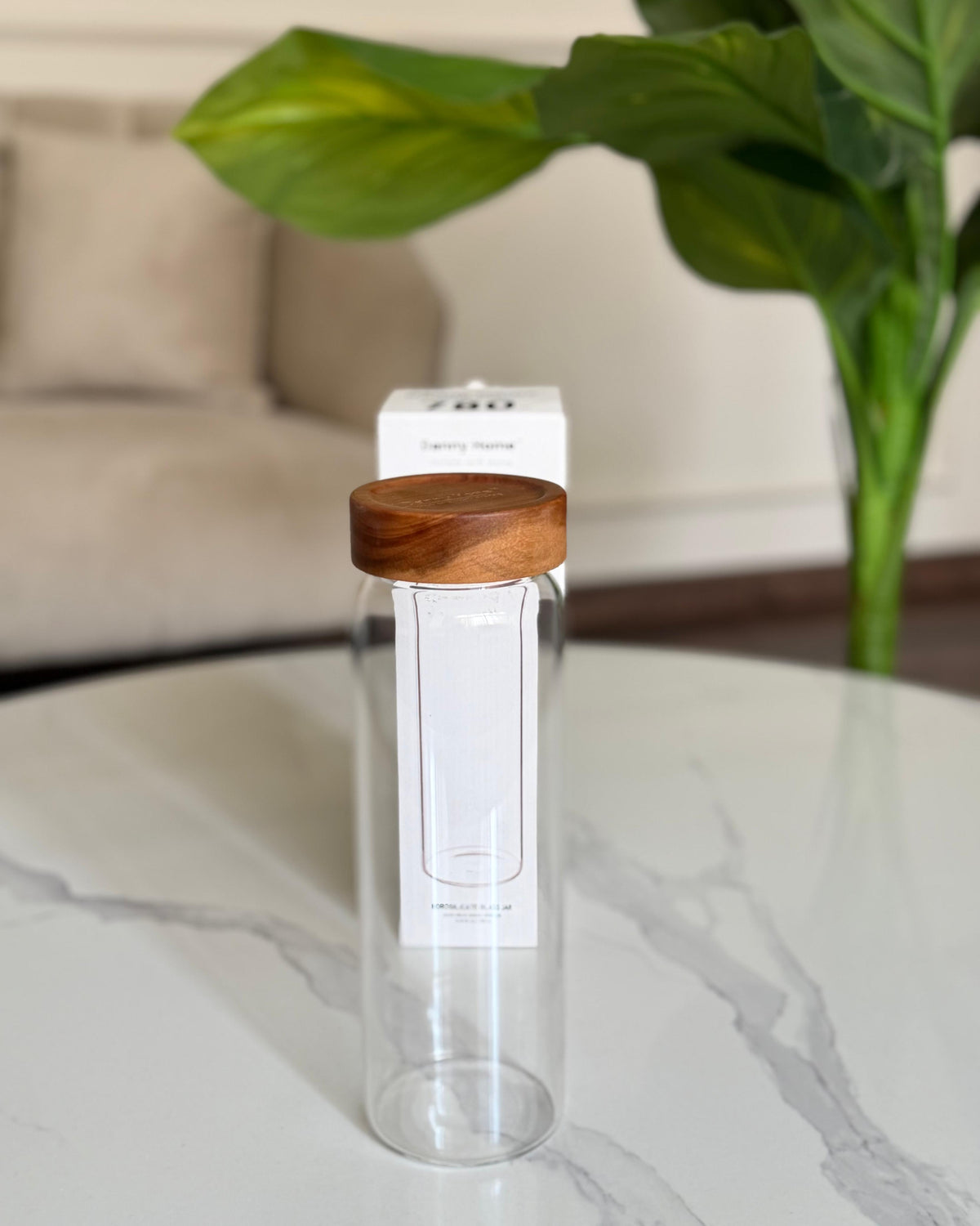 Glass Storage Jar with Wooden Lid